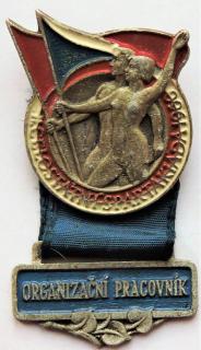 Odznak - II.CELOSTATNÍ spartakiáda 1960 Organizační pracovník