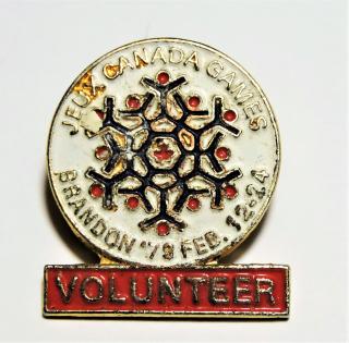 Odznak Jeux Canada games Brandon 1979 - Volunteer