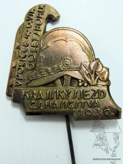 Odznak krajský sjezd čs. hasičstva 1936