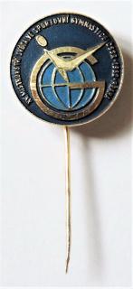 Odznak - Mistrovství světa ve sportovní gymnastice ČSSR 1962