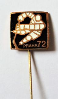 Odznak - MS 72 Praha - Hokej
