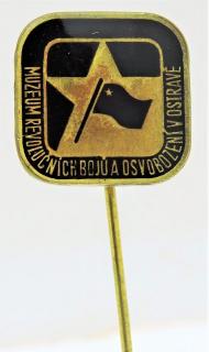 Odznak Muzeum revolučníc bojů a osvobození v Ostravě