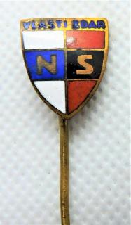 Odznak - Národní souručenství - Vlasti zdar značený