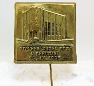 Odznak Otevření sboru CČS v Chrudimi 1935