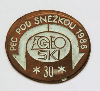 Odznak Pec pod sněžkou 1988 - Výrobní zmetek