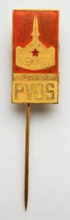 Odznak PVOS oranžový- značený Mincovna Kremnica