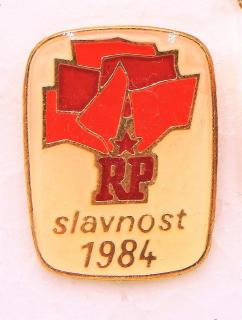 Odznak Růdé Právo - Slavnost- 1984