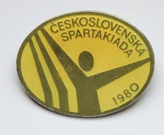 Odznak - spartakiáda bílý 1980