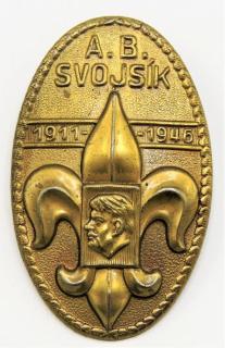Odznak Svojsíkův štít - 35. výročí založení skautingu v ČSR