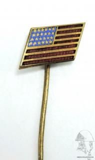 Odznak -  Vlajka USA - starší