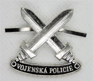 Odznak VOJENSKÁ POLICIE - stříbrný