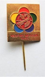Odznak -  XII.SFMS MOSKVA 1985