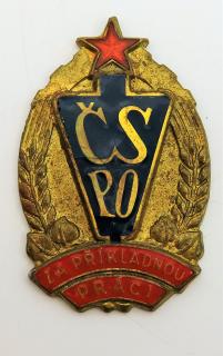 Odznak za příkladnou práci ČSPO - Číslovaný