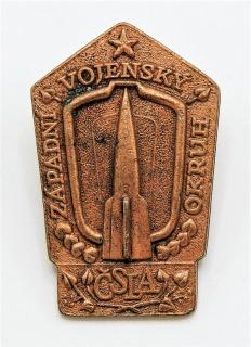 Odznak Západní vojenský okruh ČSLA bronz - na šoub