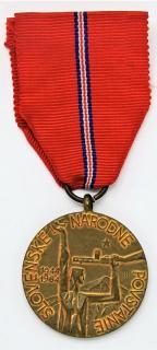 Pamětní medaile k 20. výročí Slovenského národního povstání
