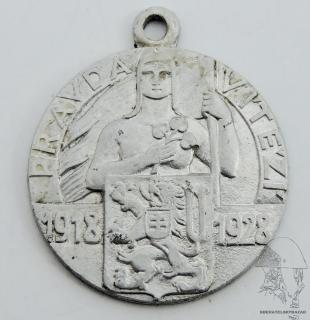 Patriotická medaile 1928 svatý Václav svátostka 10 let výročí První R.