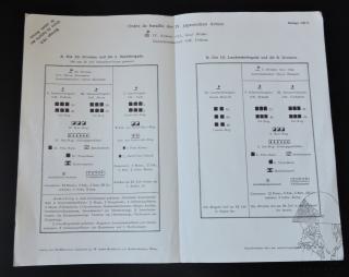 Plakát RU - Ordre de Bataille der IV. Japanischen Armee