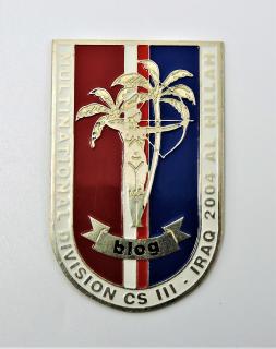 Plaketa ASR - Plaketa Multinational division cs III Iraq 2004 AL Hillah - BLOG