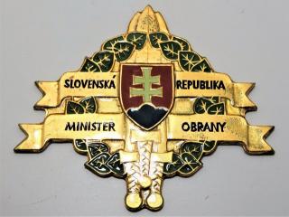 Plaketa - Slovenská republika Minister obrany