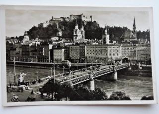 Pohlednice Staatsbrucke - Altstadt u. Salzach