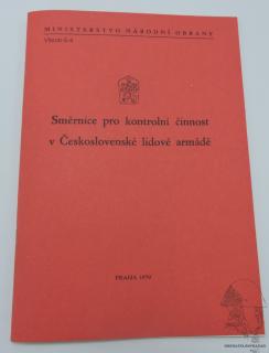 Předpis ČSLA Směrnice pro kontrolní činost v ČSLA  - Reprint (Replika)