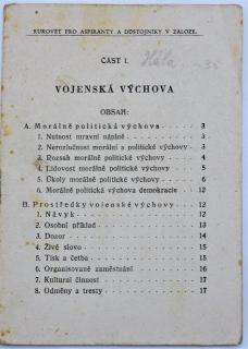 Rukověť pro aspiranty a důstojníky v záloze - Část I. - Vojenská výchova