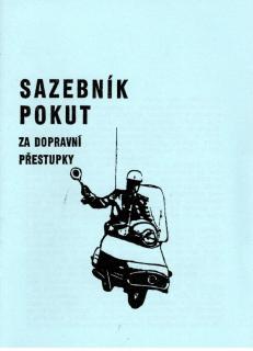 Sazebník pokut SNB 1961  - Reprint (Replika)