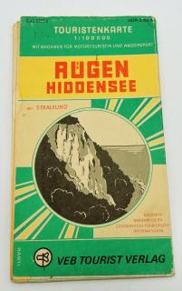 Turistická mapa Augen Hiddensee cca.1965