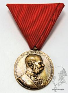 Vojenská/Četnická verze Jubilejní medaile 1898 k příležitosti 50 let panování Františka Josefa I.