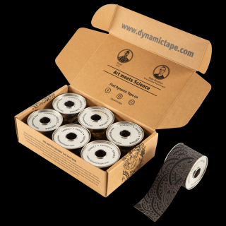 6 Pack DynamicTape ECO Gray Tattoo 5 x 5