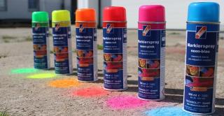 AMS Farb-Markierspray  - Neonový značkovací sprej neon 500 ml Červená