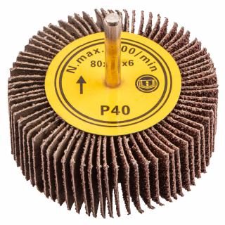 Brusný kotouč lamelový na stopce 80x30 mm K40
