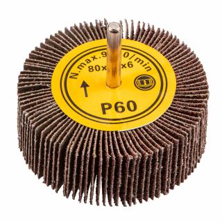 Brusný kotouč lamelový na stopce 80x30 mm K60