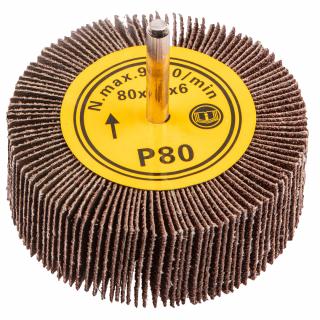Brusný kotouč lamelový na stopce 80x30 mm K80