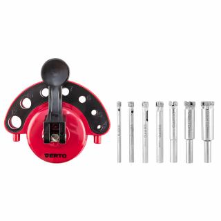 Diamantové vrtáky 4-12 mm s vodítkem, sada 8 ks