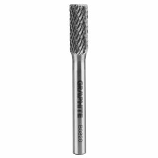 Karbidová rotační fréza HM, typ B (válcová s břity nahoře), 8 x 20 mm, stopka 6 x 45 mm