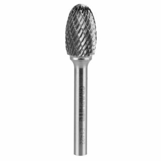 Karbidová rotační fréza HM, typ E (ovál), 14 x 22 mm, stopka 6 x 45 mm