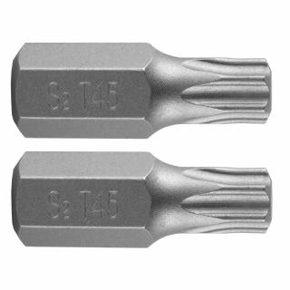 Nástrčný bit TORX T45 x 30 mm, S2 x 2 ks.