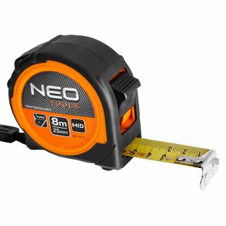 Ocelový svinovací metr 8 m x 25 mm, magnet