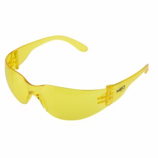 Ochranné brýle, žlutá skla, třída odolnosti F