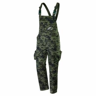 Pracovní kalhoty s laclem CAMO XL