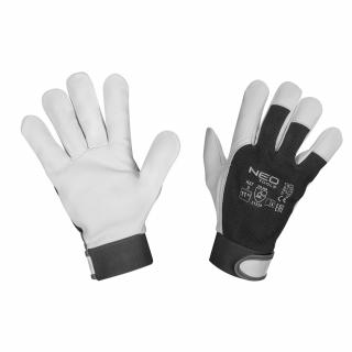 Pracovní rukavice, 2122X, kozí kůže, suchý zip, velikost 11