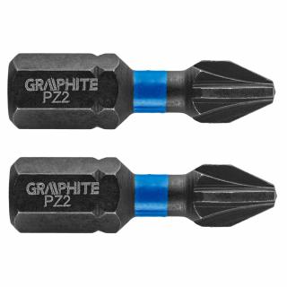 Rázové bit PZ2 x 25 mm, 2 ks