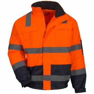 Reflexní pracovní bunda oranžová, NITRAS XXXL(3XL)