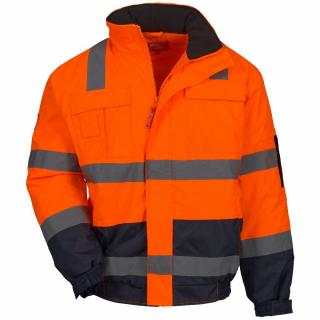 Reflexní pracovní bunda oranžová, NITRAS XXXXL(4XL)