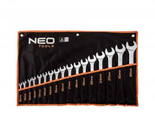 Sada klíčů očko-plochých 8-32 mm, 17 ks NEO tools