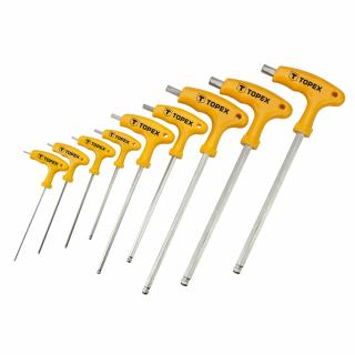 Torx klíče typ T, 9 ks
