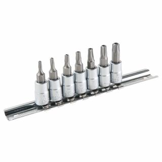 Torx tamper 6 hvězdicový bit a nástrčná sada 7 ks 1/4