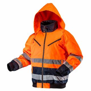 Výstražná zateplená pracovní bunda, oranžová NEO M