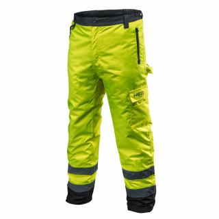Výstražné pracovní kalhoty, z kvalitní tkaniny, žluté L